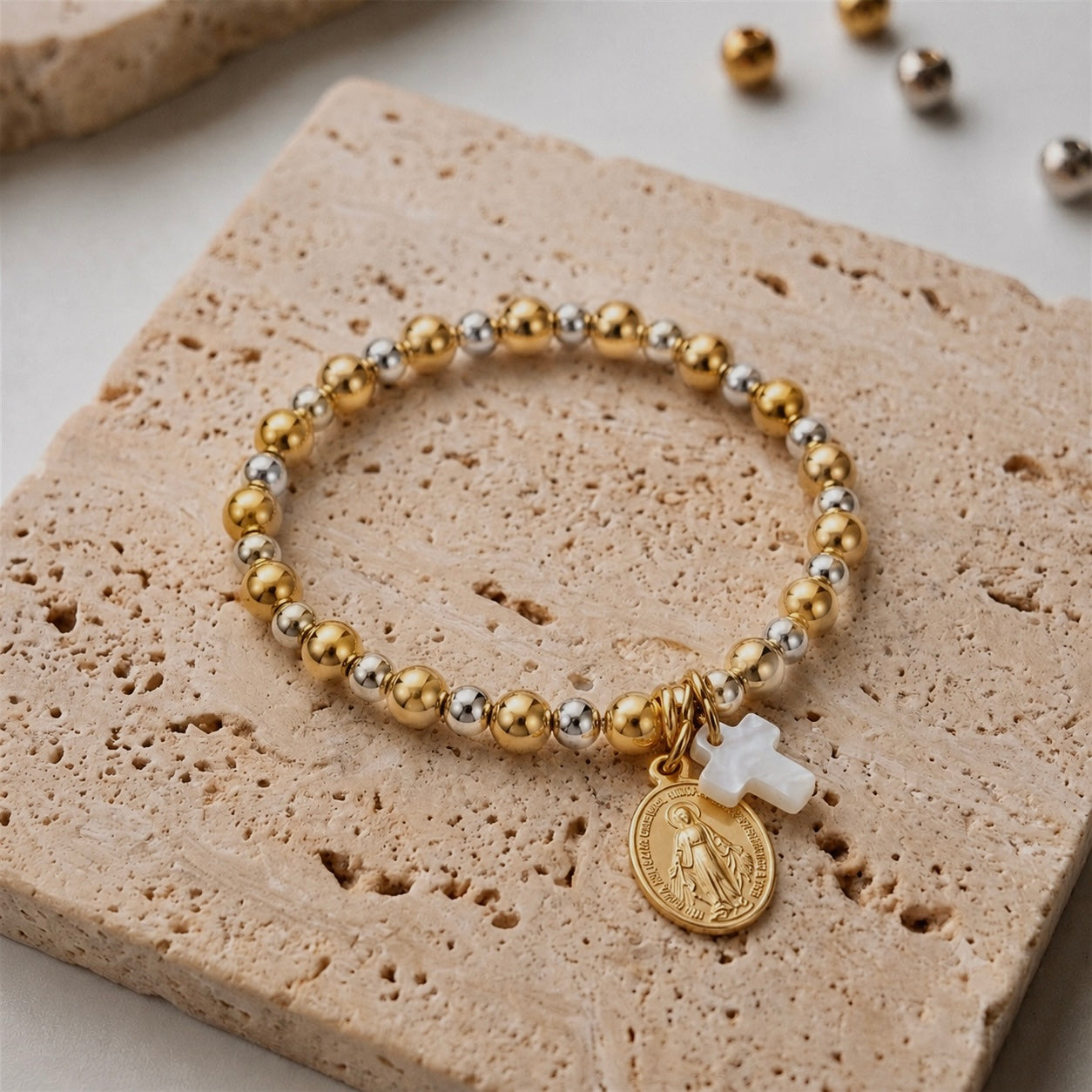 Pulsera Acero Virgen de la Medella Milagrosa