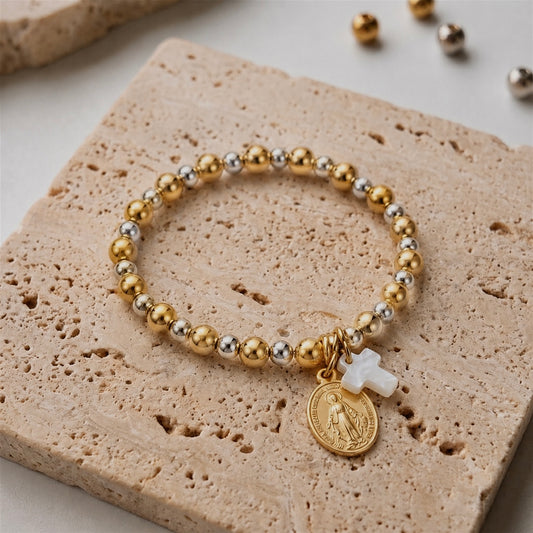 Pulsera Acero Virgen de la Medella Milagrosa